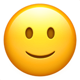 🙂 Leicht Lächelndes Gesicht Emoji von Apple