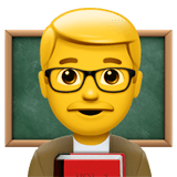 👨‍🏫 Lehrer Emoji von Apple