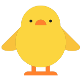 🐥 Front-Facing Baby Chick, Emoji by Microsoft