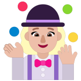 🤹🏼‍♀️ Woman Juggling: Medium-Light Skin Tone, Emoji by Microsoft