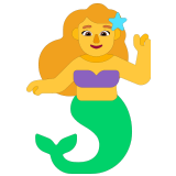 🧜‍♀️ Meerjungfrau Emoji von Microsoft