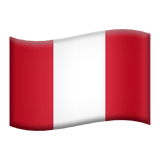 🇵🇪 Flagge: Peru Emoji von Apple