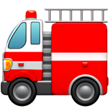 🚒 Feuerwehrauto Emoji von Apple