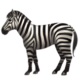 🦓 Zebra Emoji von Apple