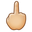 🖕🏼 Middle Finger: Medium-Light Skin Tone, Emoji by Samsung