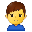 🙍‍♂️ Homme Fronçant Les Sourcils Emoji par Samsung