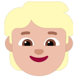 🧒🏼 Enfant : Peau Moyennement Claire Emoji par Microsoft