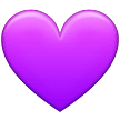 💜 Фиолетовое Сердце, смайлик от Samsung