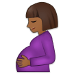 🤰🏾 Pregnant Woman: Medium-Dark Skin Tone, Emoji by Samsung