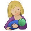 🤱🏼 Breast-Feeding: Medium-Light Skin Tone, Emoji by Samsung