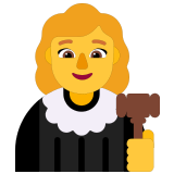 👩‍⚖️ Richterin Emoji von Microsoft