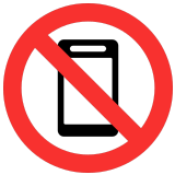 📵 Мобильные Телефоны Запрещены, смайлик от Microsoft