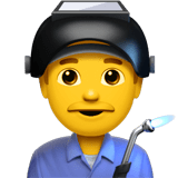 👨‍🏭 Fabrikarbeiter Emoji von Apple