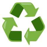 ♻️ Recycling-Symbol Emoji von Google