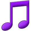 🎵 Musiknote Emoji von Samsung