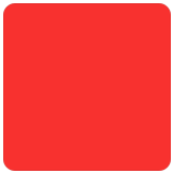🟥 Rotes Quadrat Emoji von Microsoft