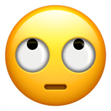 🙄 Augen Verdrehendes Gesicht Emoji von Apple