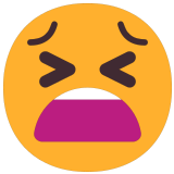 😫 Tired Face, Emoji by Microsoft