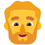 🧔‍♂️ Mann: Bart Emoji von Microsoft
