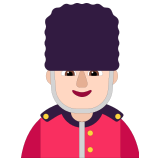 💂🏻‍♂️ Garde Homme : Peau Claire Emoji par Microsoft