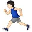 🏃🏻‍♂️ Man Running: Light Skin Tone, Emoji by Samsung