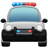 🚔 Vorderansicht Polizeiwagen Emoji von Apple