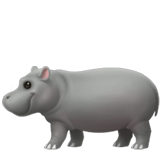 🦛 Hippopotame Emoji par Apple
