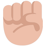 ✊🏼 Erhobene Faust: Mittelhelle Hautfarbe Emoji von Microsoft