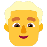 👱‍♂️ Homme Blond Emoji par Microsoft