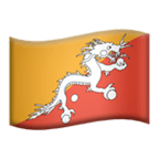 🇧🇹 Drapeau : Bhoutan Emoji par Microsoft