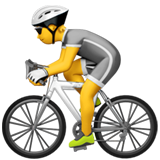 🚴 Cycliste Emoji par Apple