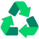 ♻️ Recycling-Symbol Emoji von Microsoft