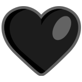 🖤 Black Heart, Emoji by Microsoft