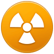 ☢️ Radioaktiv Emoji von Samsung
