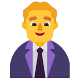👨‍💼 Büroangestellter Emoji von Microsoft