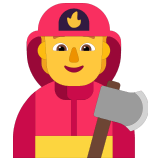🧑‍🚒 Firefighter, Emoji by Microsoft