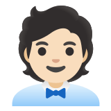 🧑🏻‍💼 Büroangestellte(r): Helle Hautfarbe Emoji von Google