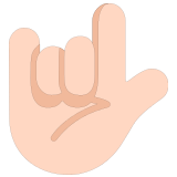 🤟🏻 Ich-Liebe-Dich-Geste: Helle Hautfarbe Emoji von Microsoft