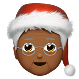 🧑🏾‍🎄 Mx Claus: Medium-Dark Skin Tone, Emoji by Apple
