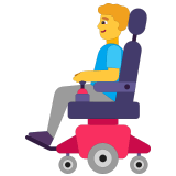👨‍🦼 Mann in Elektrischem Rollstuhl Emoji von Microsoft
