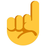 ☝️ Index Pointing Up, Emoji by Microsoft