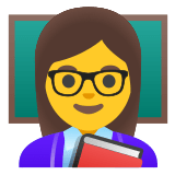 👩‍🏫 Lehrerin Emoji von Google
