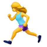 🏃‍♀️ Laufende Frau Emoji von Apple