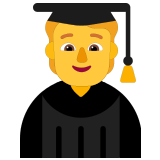 🧑‍🎓 Student(in) Emoji von Microsoft