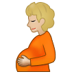 🫄🏼 Pregnant Person: Medium-Light Skin Tone, Emoji by Samsung