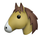 🐴 Pferdegesicht Emoji von Apple