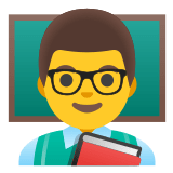 👨‍🏫 Lehrer Emoji von Google