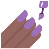 💅🏾 Nail Polish: Medium-Dark Skin Tone, Emoji by Microsoft