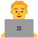 👨‍💻 It-Experte Emoji von Microsoft