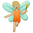 🧚🏼 Fairy: Medium-Light Skin Tone, Emoji by Samsung